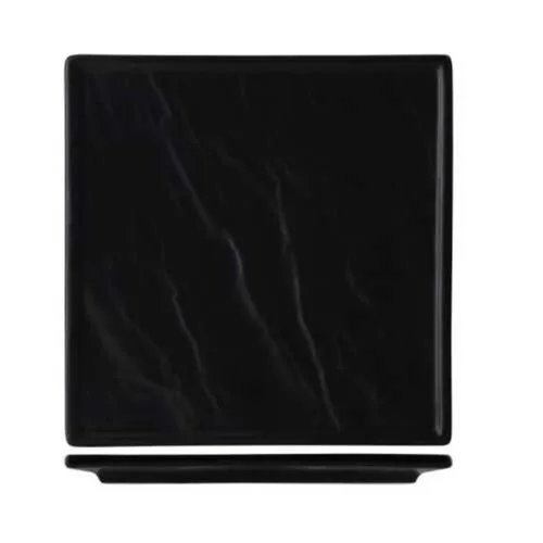 Блюдо квадратное 22*22 см Relief Black фарфор P.L. Proff Cuisine [4]