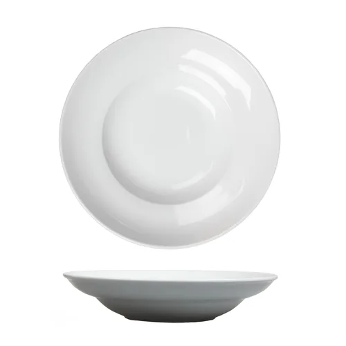 Тарелка глубокая 200 мл d 23 см h3,5 см белая фарфор Glory Eco P.L. Proff Cuisine [4]