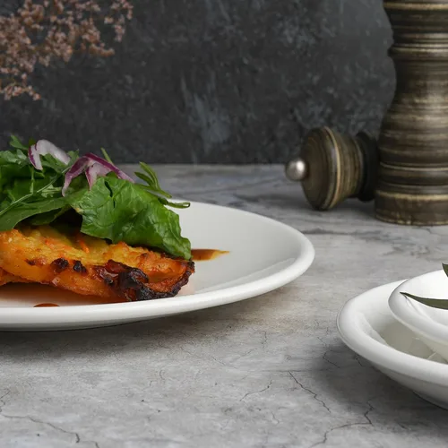 Тарелка d 23 см h2 см без борта белая фарфор P.L. Proff Cuisine [6]