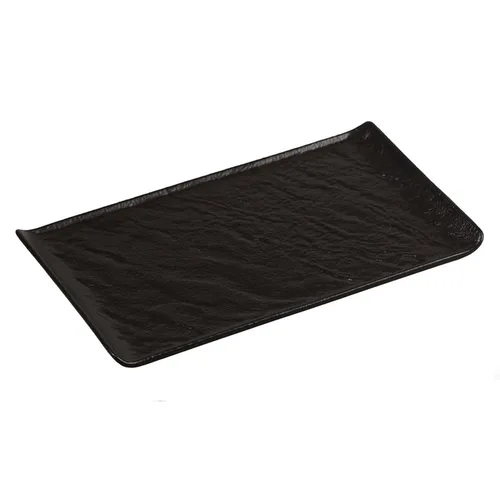 Блюдо прямоугольное 26*13 см h1,6 см с бортами Side Up2 Black Raw Stellar P.L. Proff Cuisine [4]