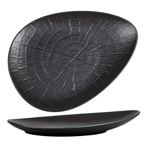 Блюдо овальное 31*23,3 см h5 см Side Up Black Raw Stellar P.L. Proff Cuisine [4]