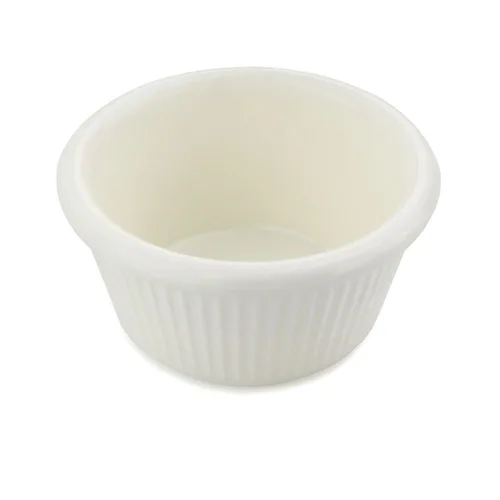 Соусник  80 мл d 7,9 см h4 см круглый пластик белый P.L. Proff Cuisine