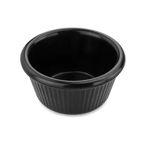 Соусник  80 мл d 7,9 см h4 см круглый пластик черный P.L. Proff Cuisine