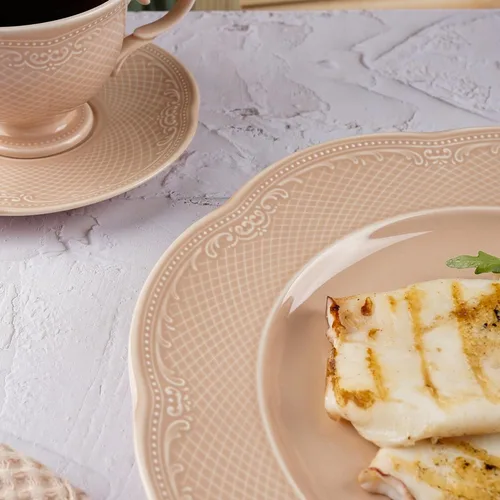 Тарелка d 27 см h3,2 см Aristocrat Peach Tea Noble [6]