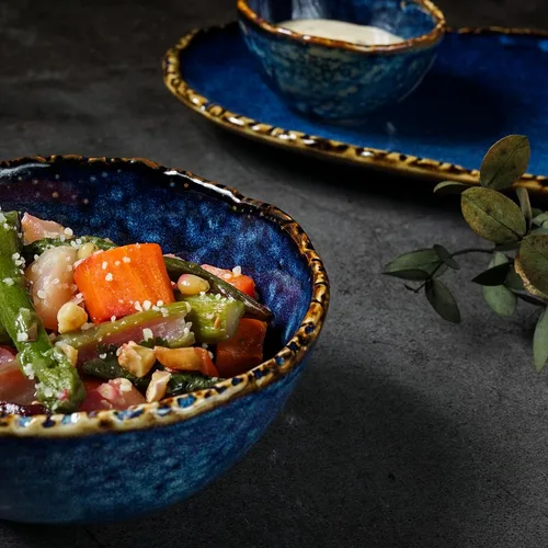 Салатник  310 мл d 11,7 см h5,6 см емкость для закусок Aqua Blue P.L. Proff Cuisine [6]