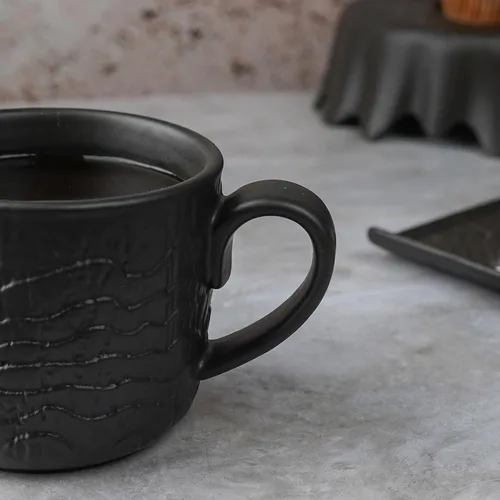 Кружка 370 мл d 9,7 см h8 см Black Raw Wood P.L. Proff Cuisine [6]