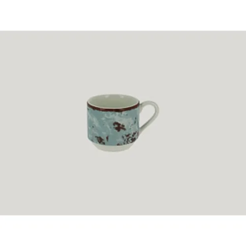 Чашка для эспрессо RAK Porcelain Peppery 90 мл штабелируемая, голубой цвет