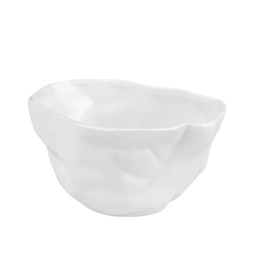 Салатник  450 мл 13*11 см h8 см овальный Crumpled Style белый фарфор P.L. Proff Cuisine [4]