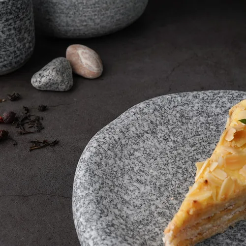 Блюдо круглое d 20,7 см h2,7 см Stone Untouched Taiga P.L. Proff Cuisine [1]