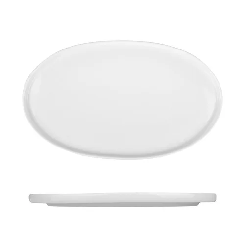 Блюдо овальное 24,4*14,5 см h1,7 см для подачи белое фарфор NEW P.L. Proff Cuisine [5]