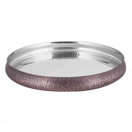 Блюдо круглое d 33 h3 см (поднос) для подачи Antique нерж. антик P.L. Proff Cuisine