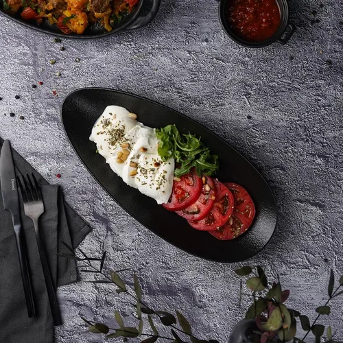 Блюдо овальное 30*14 см Smooth Black Raw Stellar P.L. Proff Cuisine [1]