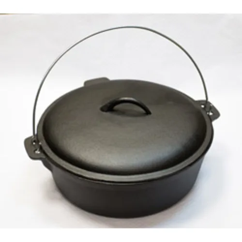 Казан котел  6 л чугун с крышкой черный ИНДУКЦИЯ P.L. Proff Cuisine