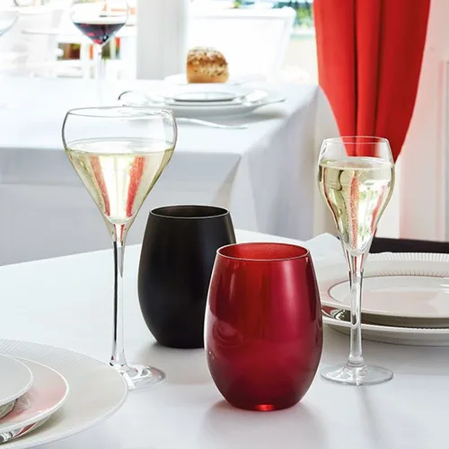 Стакан Хайбол 360 мл хр. стекло черный "Праймери" d 8,1 см h10,2 см Chef&Sommelier [6]