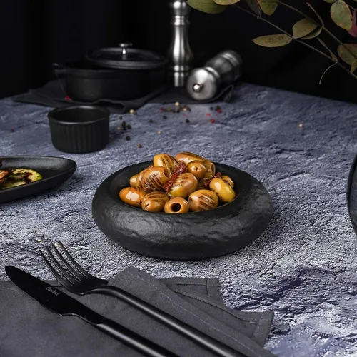 Блюдо круглое d 15 см h4 см Black Raw Stellar P.L. Proff Cuisine [4]