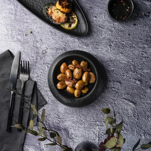 Блюдо круглое d 15 см h4 см Black Raw Stellar P.L. Proff Cuisine [4]