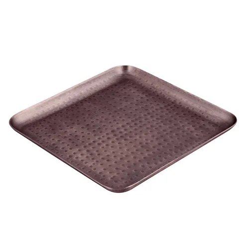 Блюдо квадратное 20*20 см (поднос) "Antique" нерж. под медь P.L. Proff Cuisine