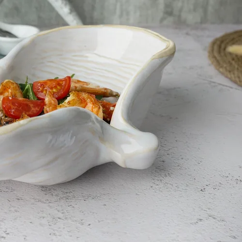 Салатник 325 мл 24,5*16 см h7 см Gray Shell Frutti di Mare P.L. [1]