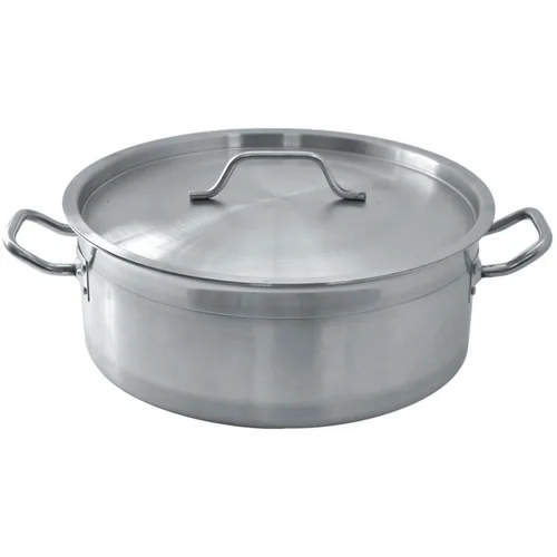 Кастрюля 10 л котел 32*12 см Kitchen Staff низкий с крышкой нерж. ИНДУКЦИЯ P.L. Proff Cuisine