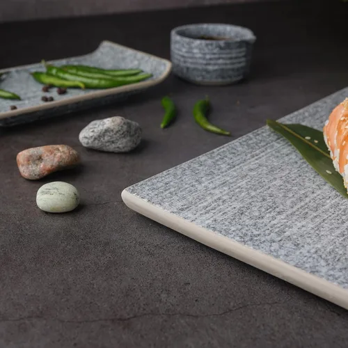 Блюдо прямоугольное 33*21 см h1,3 см Stone Untouched Taiga P.L. Proff Cuisine [1]