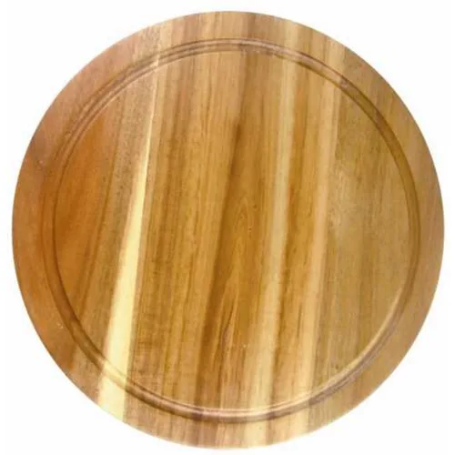 Доска для подачи 36*2 см круглая с выемкой, акация, P.L. Proff Cuisine