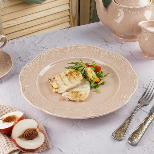 Тарелка d 30 см h3,5 см Aristocrat Peach Tea Noble [6]