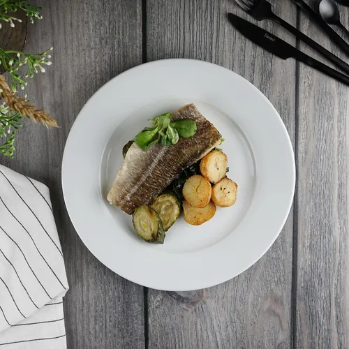 Тарелка d 27,2 см h2,2 см белая фарфор Glory Eco P.L. Proff Cuisine [4]