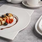 Блюдо для подачи 30,5*24,5 см h1,5 см Asymmetry белое фарфор P.L. Proff Cuisine [1]