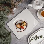 Блюдо для подачи 30,5*24,5 см h1,5 см Asymmetry белое фарфор P.L. Proff Cuisine [1]