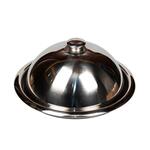 Блюдо для подачи d 35 см нерж. с нерж. крышкой P.L. Proff Cuisine