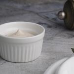 Соусник  30 мл d 5,6 см h3,3 см круглый Рамекин рельефный белый фарфор P.L. Proff Cuisine [16]