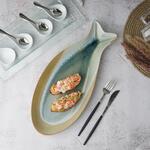 Блюдо овальное 41,5*18 см h3,5 см Fish Pearl Blue Frutti di Mare P.L. [1]