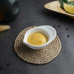 Соусник  25 мл 8,3*6,2 см h3,5 см Mini Mix круглый с ручкой белый фарфор P.L.  [6]
