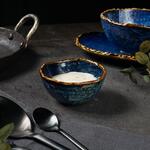 Соусник  80 мл d 7,6 см h4 см круглый фарфор Aqua Blue P.L. Proff Cuisine [6]