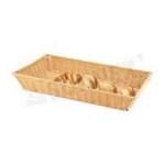 Корзина для хлеба и выкладки 53*33 см h8 см плетеная ротанг бежевая SUNNEX
