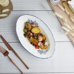 Блюдо овальное 25,5*15,8 см h3,8 см 250 мл глубокое Sea Flower P.L. Proff Cuisine [1]
