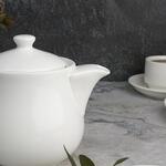 Чайник 700 мл d 11,5 см h10,4 см белый фарфор P.L. Proff Cuisine [1]