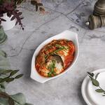 Блюдо овальное 21,5*11,5 см h3,5 см с ручками белое фарфор P.L. Proff Cuisine [9]