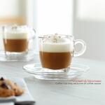Чашка 195 мл кофейная "Cappuccino Caffe Premio" d 10,3 см h8,1 см стекло Ocean [6]