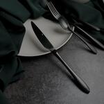 Нож столовый 23,5 см матовый черный цвет PVD Alessi-Black P.L. [12]