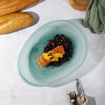 Блюдо овальное 28*21 см h4,4 см 800 мл Green Sky матовое стекло P.L. Proff Cuisine [6]