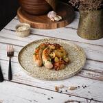 Тарелка с бортом d 27 см h1,8 см Brown Spider Silk P.L. Proff Cuisine [4]