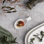 Ложка для комплимента соусник 20 мл 10,5*5 см h3 см белая фарфор P.L. Proff Cuisine [6]