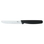 Нож PRO-Line для масла 16 см волнистое лезвие черная ручка P.L. Proff Cuisine