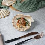 Блюдо для подачи 15*15 см h5,5 см 125 мл емкость для закусок Pearl Shell Frutti di Mare P.L. [1]