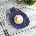 Тарелка 24,5*18 см h3 см Blue Gold P.L. Proff Cuisine [1]