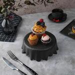 Блюдо круглое для подачи d 16 см h6,2 см Black Raw Wood P.L. Proff Cuisine [6]