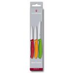 Набор ножей Victorinox с цветными ручками, 3 предмета