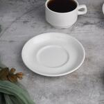 Чайная пара 130 мл белая d 6,9 см h5,2 см фарфор Stackable P.L. Proff Cuisine [4]