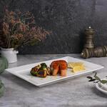 Блюдо прямоугольное 30*20 см h2,5 см белое фарфор P.L. Proff Cuisine [4]